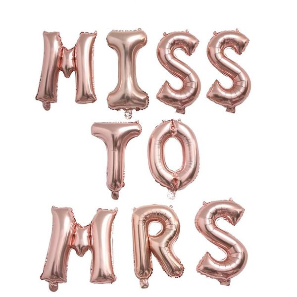 9pcs 16inch miss to mrs letter foil balloons bachelorette party hen night decor wedding bridal shower supplies decoration
9pcs 16inch miss to mrs letter foil balloons bachelorette party hen night decor wedding bridal shower supplies decoration