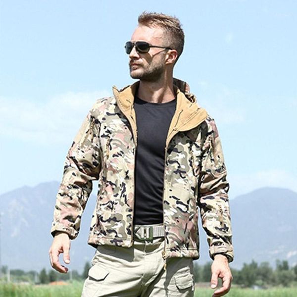 men's jackets autumn winter outdoor camouflage coats clothes with fleece waterproof windproof warm clothing camping & hiking, Black;brown
men's jackets autumn winter outdoor camouflage coats clothes with fleece waterproof windproof warm clothing camping & hiking, Black;brown