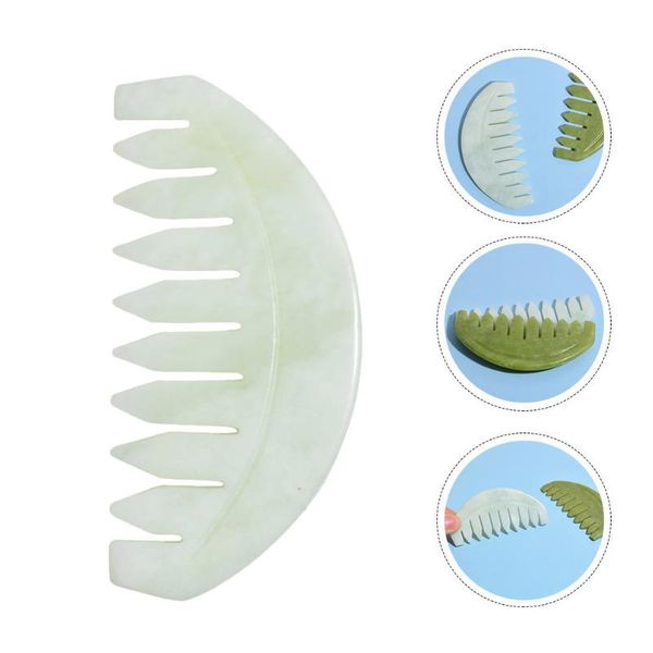 hair brushes 1pc durable jade comb scalp head care tool parent gift, Silver
hair brushes 1pc durable jade comb scalp head care tool parent gift, Silver