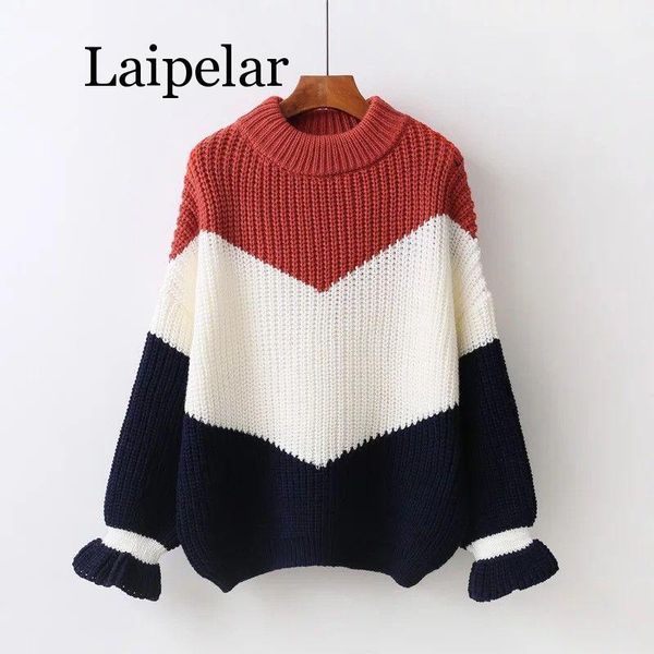 women's sweaters laipelar winter pull women 2021 fashion loose jumpers korean pullovers knitting thick christmas sweater, White;black
women's sweaters laipelar winter pull women 2021 fashion loose jumpers korean pullovers knitting thick christmas sweater, White;black