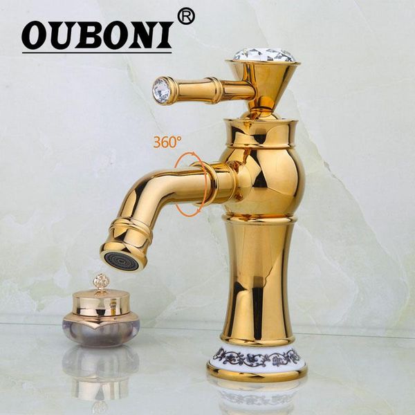 bathroom sink faucets ouboni luxury golden rotated basin mixer tap faucet diamond handle swivel spout water
bathroom sink faucets ouboni luxury golden rotated basin mixer tap faucet diamond handle swivel spout water