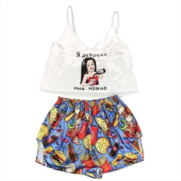 ev re lovely princess womens sleepwears print pyjama satin spaghetti strap with short sets pajamas lingerie pijama suits for, Black;red
ev re lovely princess womens sleepwears print pyjama satin spaghetti strap with short sets pajamas lingerie pijama suits for, Black;red