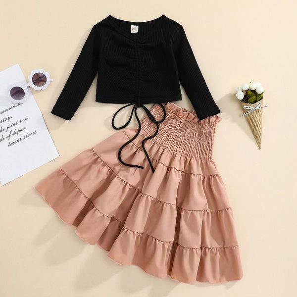 clothing sets fashion girl outfits two piece clothes suit solid color long sleeve t shirt pleated mid-length skirt children, White
clothing sets fashion girl outfits two piece clothes suit solid color long sleeve t shirt pleated mid-length skirt children, White