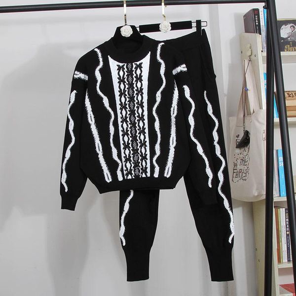 women's two piece pants white black gray sequins knitted tracksuits women outfits korean fashion loose casual pullover sweater pencil s
women's two piece pants white black gray sequins knitted tracksuits women outfits korean fashion loose casual pullover sweater pencil s
