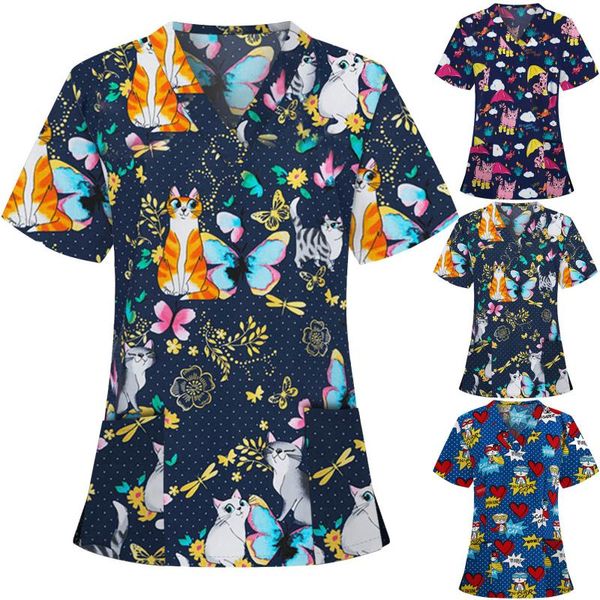 women's t-shirt s-xxxl women animal print casual short sleeve v-neck carer t shirt 2021 comfortable and stylish fashion f4, White
women's t-shirt s-xxxl women animal print casual short sleeve v-neck carer t shirt 2021 comfortable and stylish fashion f4, White