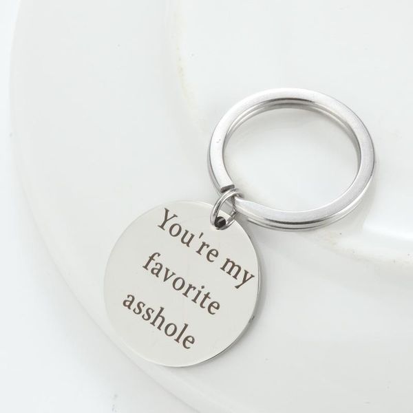 keychains diy keychain you`re my favorite asshole fashion stainless steel metal letter custom, Silver
keychains diy keychain you`re my favorite asshole fashion stainless steel metal letter custom, Silver