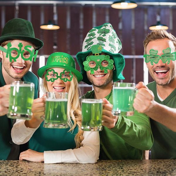 party decoration st patrick day glasses lucky green clover funny creative shamrock hat headband irish holiday gift
party decoration st patrick day glasses lucky green clover funny creative shamrock hat headband irish holiday gift