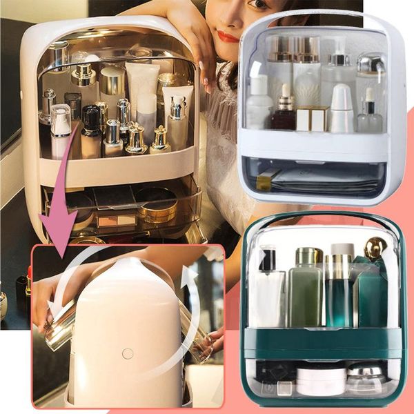 storage boxes & bins fashion makeup organizer large capacity waterproof and dustproof bathroom cosmetic box deskbeauty g#
storage boxes & bins fashion makeup organizer large capacity waterproof and dustproof bathroom cosmetic box deskbeauty g#