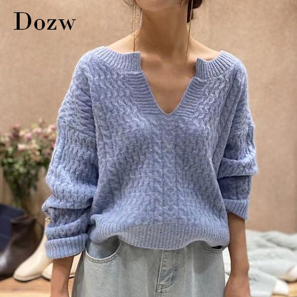 women v neck solid twist sweater batwing long sleeve loose pullover causal knitted ladies jumpers sueter mujer 210414, White;black
women v neck solid twist sweater batwing long sleeve loose pullover causal knitted ladies jumpers sueter mujer 210414, White;black
