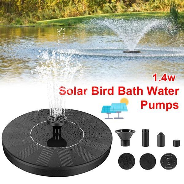 solar fountain floating pump 1.4w bird bath water with 4 nozzles for garden patio lawn pool powered decorations
solar fountain floating pump 1.4w bird bath water with 4 nozzles for garden patio lawn pool powered decorations