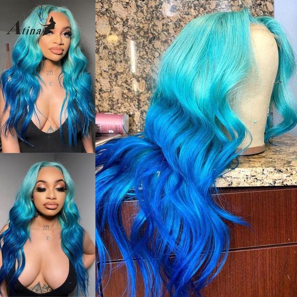 ombre blue colored full 360 pre plucked lace frontal wig human hair hd transparent 613 blonde glueless body wave wigs for women, Black;brown
ombre blue colored full 360 pre plucked lace frontal wig human hair hd transparent 613 blonde glueless body wave wigs for women, Black;brown