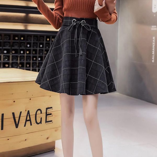 skirts woolen plaid skirt women's autumn and winter 2021 high waist show thin academic style pleated puffy a word, Black
skirts woolen plaid skirt women's autumn and winter 2021 high waist show thin academic style pleated puffy a word, Black