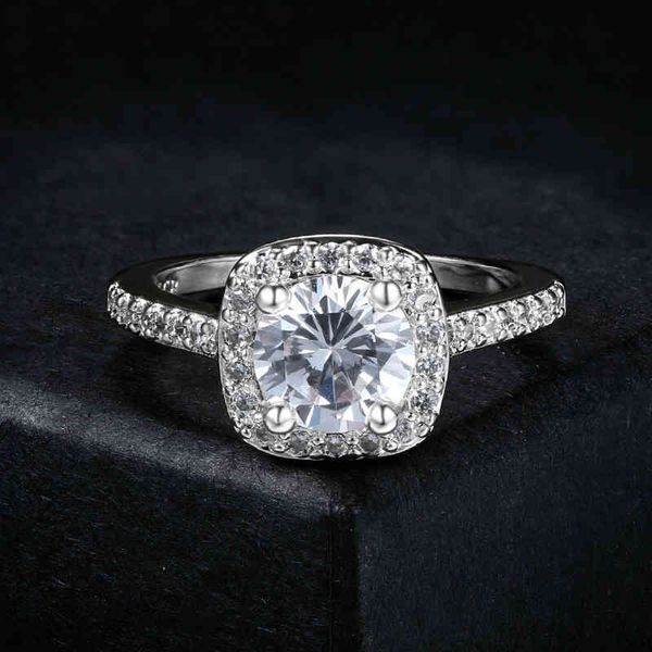 sui bao korean fashion square four claw women's wedding closed diamond zircon copper ring female, Silver
sui bao korean fashion square four claw women's wedding closed diamond zircon copper ring female, Silver