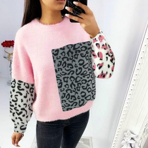 women's hoodies & sweatshirts casual women fall clothing round neck sweatshirt for leopard printed plush pullovers, Black
women's hoodies & sweatshirts casual women fall clothing round neck sweatshirt for leopard printed plush pullovers, Black