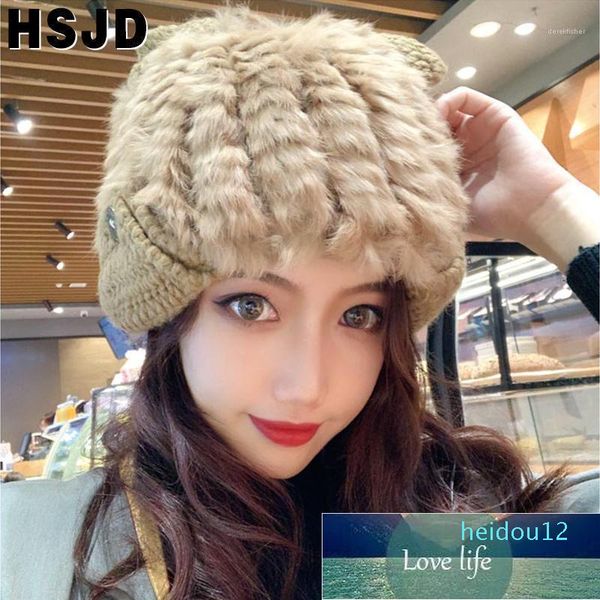 luxury- beanie/skull caps real fur beanies hat cute ear winter hats for women russian warm female ski cap protection ear1, Blue;gray
luxury- beanie/skull caps real fur beanies hat cute ear winter hats for women russian warm female ski cap protection ear1, Blue;gray