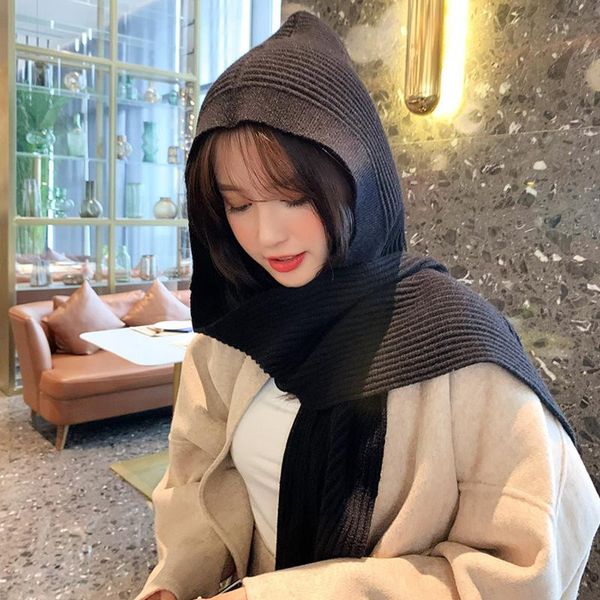 hats, scarves & gloves sets knitted wool hooded scarf women autumn and winter all-match solid color long neckerchief net red warm shawl, Blue;gray
hats, scarves & gloves sets knitted wool hooded scarf women autumn and winter all-match solid color long neckerchief net red warm shawl, Blue;gray
