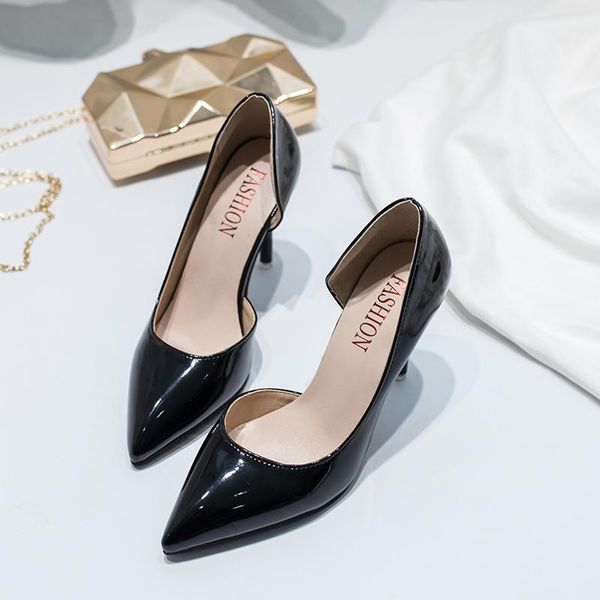 dress shoes women pointed toe pumps leather high heels boat wedding zapatos mujer fashion lady u14-34, Black
dress shoes women pointed toe pumps leather high heels boat wedding zapatos mujer fashion lady u14-34, Black