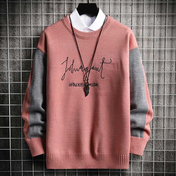 men's sweaters 2021 sweater trend fashion color matching knit autumn and winter students base wool clothes clothing, White;black
men's sweaters 2021 sweater trend fashion color matching knit autumn and winter students base wool clothes clothing, White;black