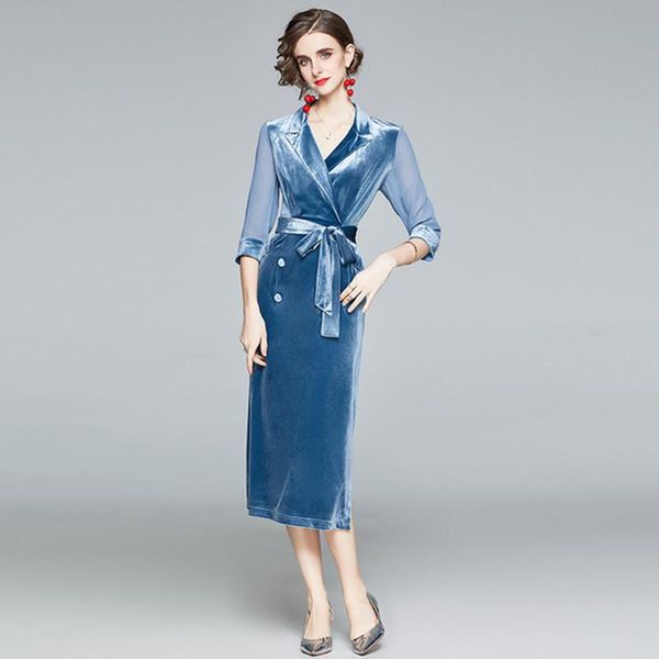 summer elegant women work wear slim-suit ol office dresses velvet chiffon lady three quarter sleeve dress vestidos casual, Black;gray
summer elegant women work wear slim-suit ol office dresses velvet chiffon lady three quarter sleeve dress vestidos casual, Black;gray