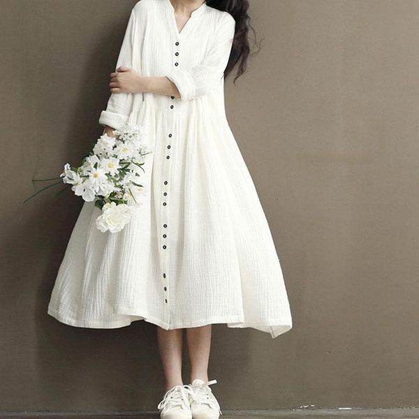 casual dresses plus size muslim 2021 woman shirt dress long sleeve maxi vestidos female button robe high wasit solid sundress, Black;gray
casual dresses plus size muslim 2021 woman shirt dress long sleeve maxi vestidos female button robe high wasit solid sundress, Black;gray
