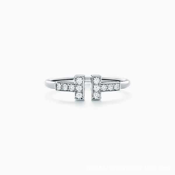 2021 new luxury designer letter opening adjustable ring net celebrity all-match fashion material, Silver
2021 new luxury designer letter opening adjustable ring net celebrity all-match fashion material, Silver