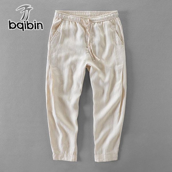 men's pants spring summer 100% linen men brand trousers ankle-length mens loose elastic waist wide leg 30-40, Black
men's pants spring summer 100% linen men brand trousers ankle-length mens loose elastic waist wide leg 30-40, Black