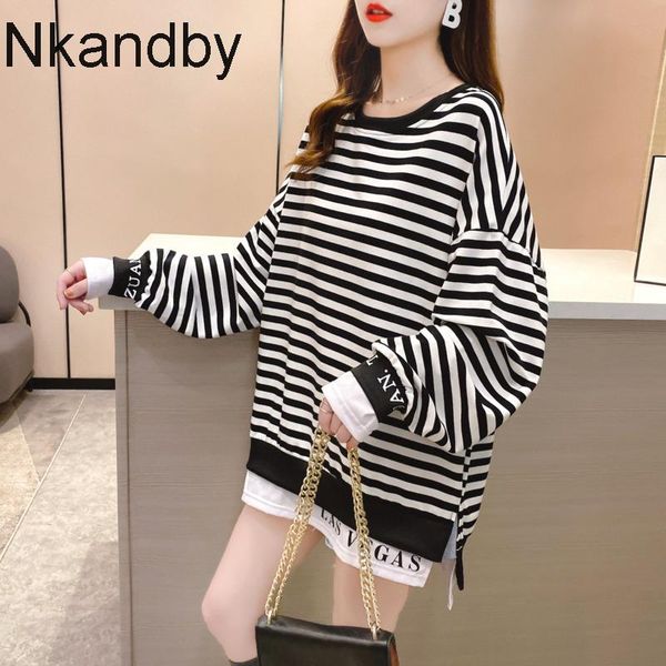 women's hoodies & sweatshirts large size classic stripe pullovers women 2021 autumn casual harajuku hip hop loose split female street s, Black
women's hoodies & sweatshirts large size classic stripe pullovers women 2021 autumn casual harajuku hip hop loose split female street s, Black