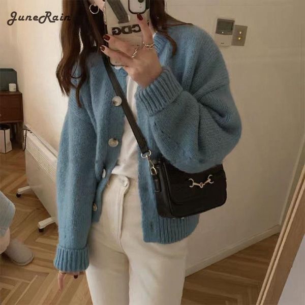 women's knits & tees junerain 2021 autumn korean fashion chic single-breasted sweater coat vintage knitted high street women winter loo, White
women's knits & tees junerain 2021 autumn korean fashion chic single-breasted sweater coat vintage knitted high street women winter loo, White