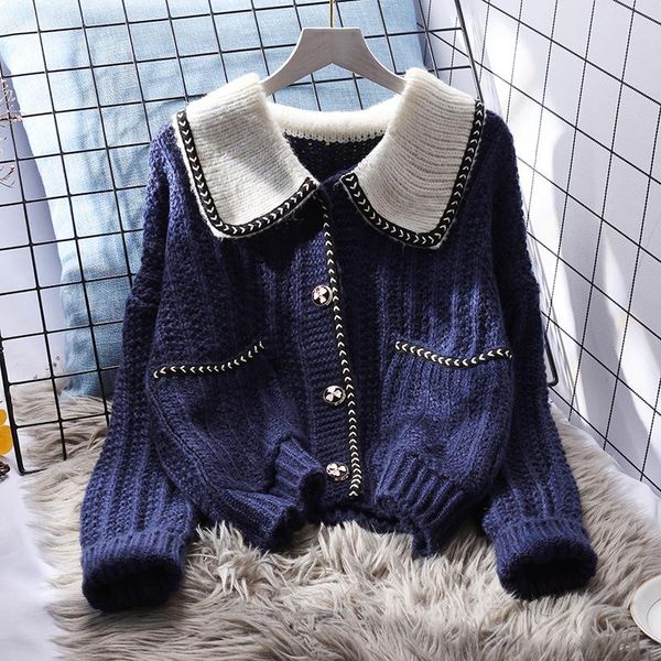 women's knits & tees knit sweater cardigan women loose outer wear lazy 2021 thick wool spring and autumn coat vintage, White
women's knits & tees knit sweater cardigan women loose outer wear lazy 2021 thick wool spring and autumn coat vintage, White