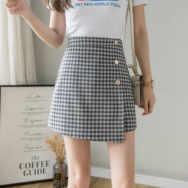 women's plaid skirt high waist a-line short summer fashion cute kawaii skirts for girls, Black
women's plaid skirt high waist a-line short summer fashion cute kawaii skirts for girls, Black