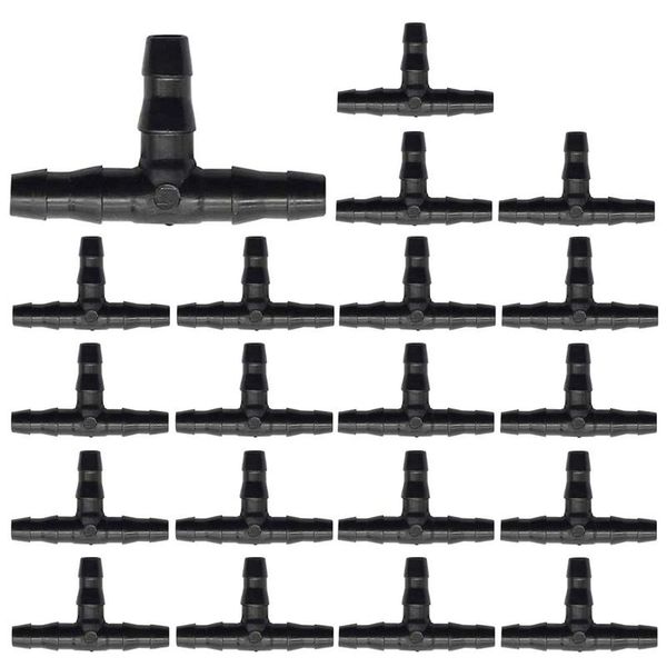 watering equipments 150 pcs 1/4inch universal barb tee fittings with barbs, for drip irrigation pipes flower pots, 4/7mm tees
watering equipments 150 pcs 1/4inch universal barb tee fittings with barbs, for drip irrigation pipes flower pots, 4/7mm tees