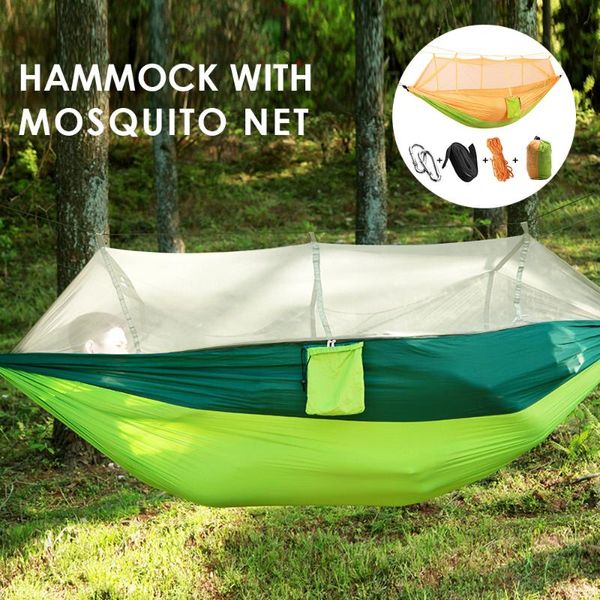 camp furniture camping/garden hammock with mosquito net outdoor bed portable hanging strength parachute sleep swing for1-2 person
camp furniture camping/garden hammock with mosquito net outdoor bed portable hanging strength parachute sleep swing for1-2 person