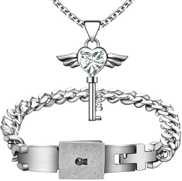 link, chain key and lock necklace for couples bracelets lover boyfriend girlfriend pendant titanium steel friendship his hers, Black
link, chain key and lock necklace for couples bracelets lover boyfriend girlfriend pendant titanium steel friendship his hers, Black
