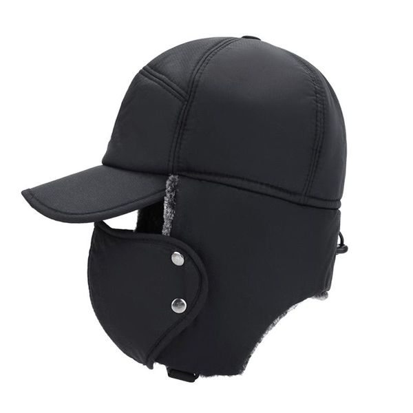 men hat cap ear flap warm thicken windproof comfortable for winter outdoor skiing whshopping hats, Black;white
men hat cap ear flap warm thicken windproof comfortable for winter outdoor skiing whshopping hats, Black;white