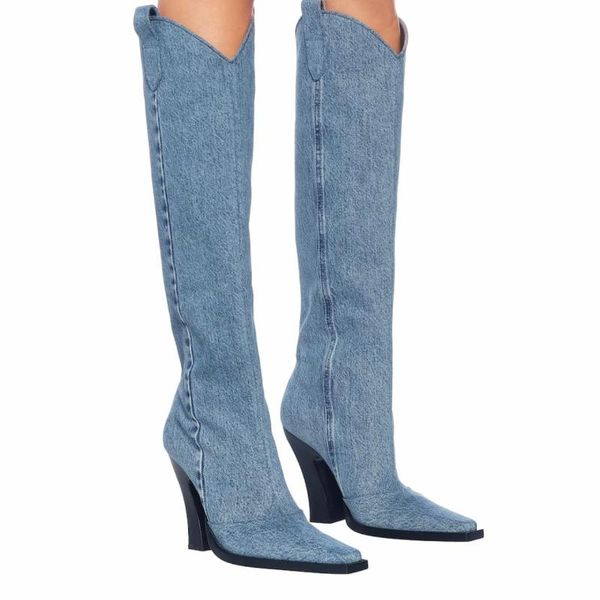 boots blue cowboy women's autumn boot 2021 fashion thick-heeled square toe western high heels knight, Black
boots blue cowboy women's autumn boot 2021 fashion thick-heeled square toe western high heels knight, Black