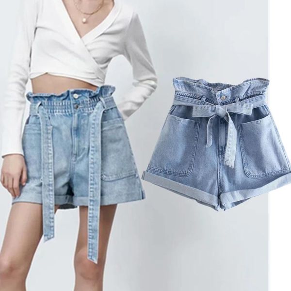 women's shorts elmsk women short summer denim england style fashion solid sashes pockets loose harem feminino plus size, White;black
women's shorts elmsk women short summer denim england style fashion solid sashes pockets loose harem feminino plus size, White;black
