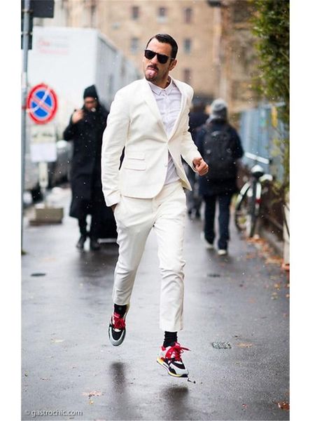 latest coat pant designs ivory white casual shawl lapel men suits custom slim fit 2 pieces groom tuxedos vestidos de fiesta men's & bla, White;black
latest coat pant designs ivory white casual shawl lapel men suits custom slim fit 2 pieces groom tuxedos vestidos de fiesta men's & bla, White;black