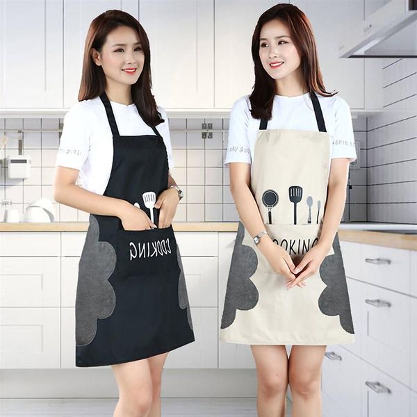 1pcs waterproof polyester cooking apron woman bibs home baking coffee shop cleaning aprons for kitchen accessory
1pcs waterproof polyester cooking apron woman bibs home baking coffee shop cleaning aprons for kitchen accessory