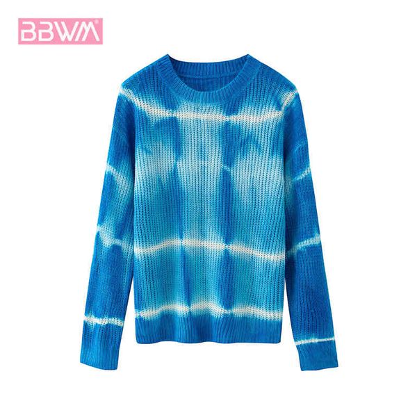 women's autumn and winter vintage round neck long sleeve warm sweaters fashionable tie-dye personalized striped female 210507, White
women's autumn and winter vintage round neck long sleeve warm sweaters fashionable tie-dye personalized striped female 210507, White