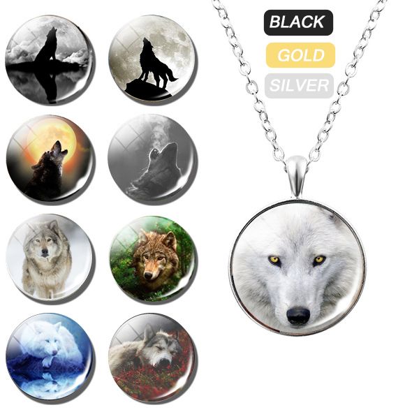 2021 new pendant necklaces charms necklace full moon wolf vintage glass cabochon dome jewelry metal animal men women gift jeweller, Silver
2021 new pendant necklaces charms necklace full moon wolf vintage glass cabochon dome jewelry metal animal men women gift jeweller, Silver