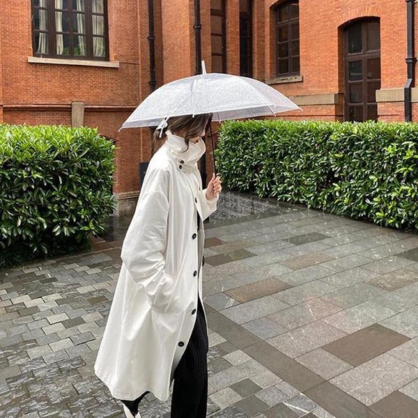 women's trench coats fall plus size women coat solid single breasted stand-up collar chic korean oversized streetwear loose ulzzang 202, Tan;black
women's trench coats fall plus size women coat solid single breasted stand-up collar chic korean oversized streetwear loose ulzzang 202, Tan;black