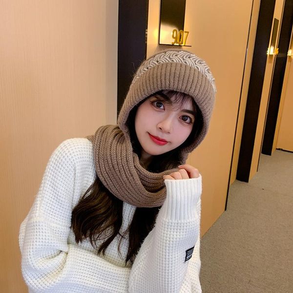 beanie/skull caps fashion autumn winter women hat scarf one-piece thick warm earmuffs plush beanies female knit wool double using hooded cap, Blue;gray
beanie/skull caps fashion autumn winter women hat scarf one-piece thick warm earmuffs plush beanies female knit wool double using hooded cap, Blue;gray