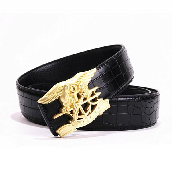 eagle buckle personality smooth button designer belts fashion genuine leather homme waist belt, Black;brown
eagle buckle personality smooth button designer belts fashion genuine leather homme waist belt, Black;brown