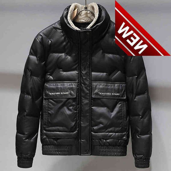 2021 brand winter pu down jacket men thicken warm collar detachable waterproof white duck coat parkas black outerwear
2021 brand winter pu down jacket men thicken warm collar detachable waterproof white duck coat parkas black outerwear