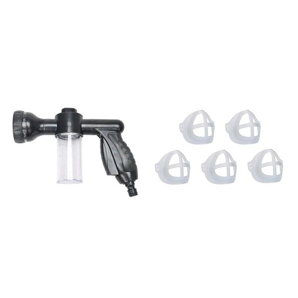 garden hose foam nozzle, 8 mode adjustable sprayer with 5 piece 3d stand bracket inner support frame water gun & snow lance
garden hose foam nozzle, 8 mode adjustable sprayer with 5 piece 3d stand bracket inner support frame water gun & snow lance