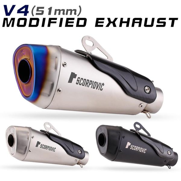 motorcycle exhaust system pipe modification ninaja400 r1 r15 gsx-r1000 with carbon fiber cover tail section 51mm
motorcycle exhaust system pipe modification ninaja400 r1 r15 gsx-r1000 with carbon fiber cover tail section 51mm
