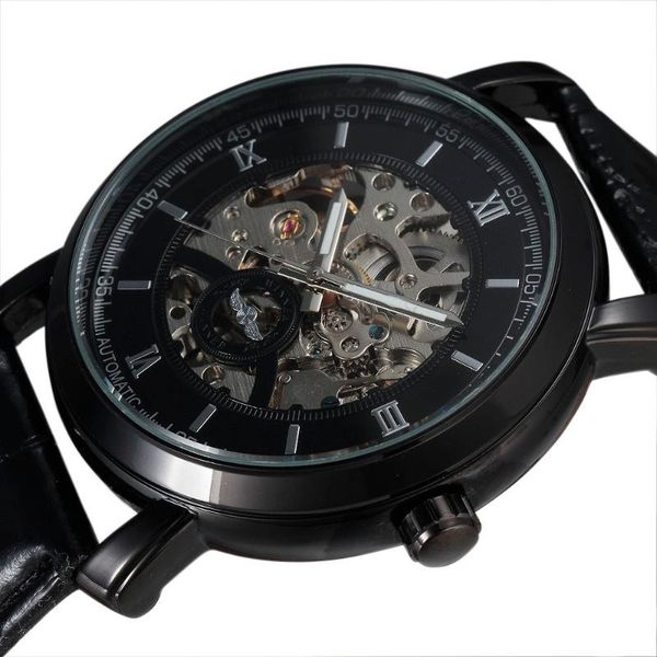 wristwatches winner watch classic dress men automatic mechanical watches black gold rome skeleton leather strap luxury male gift, Slivery;brown
wristwatches winner watch classic dress men automatic mechanical watches black gold rome skeleton leather strap luxury male gift, Slivery;brown