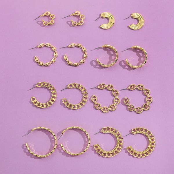 hoop & huggie gothic gold metal hollow circle earrings for women punk hip hop geometric cuba chain female jewelry gift, Golden;silver
hoop & huggie gothic gold metal hollow circle earrings for women punk hip hop geometric cuba chain female jewelry gift, Golden;silver