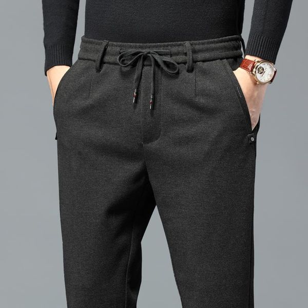 men's pants autumn and winter slim casual trousers business straight loose korean style trend pant 38, Black
men's pants autumn and winter slim casual trousers business straight loose korean style trend pant 38, Black