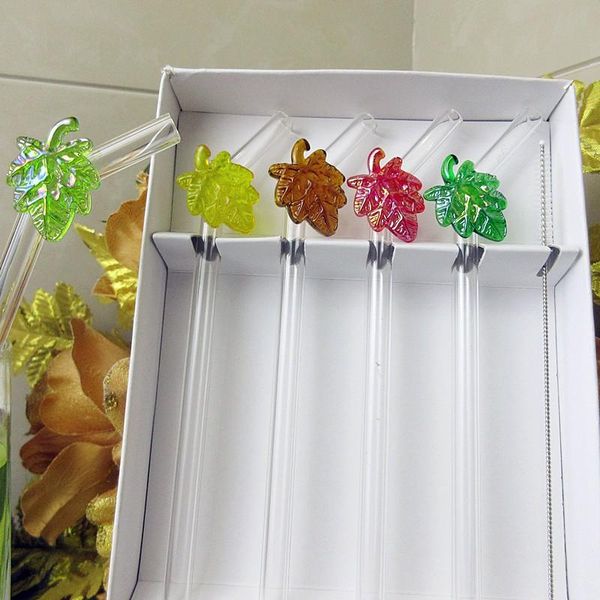 drinking straws 4pcs easter mrano glass leaves decoration ornaments for wedding birthday party prom bar/pub supply
drinking straws 4pcs easter mrano glass leaves decoration ornaments for wedding birthday party prom bar/pub supply